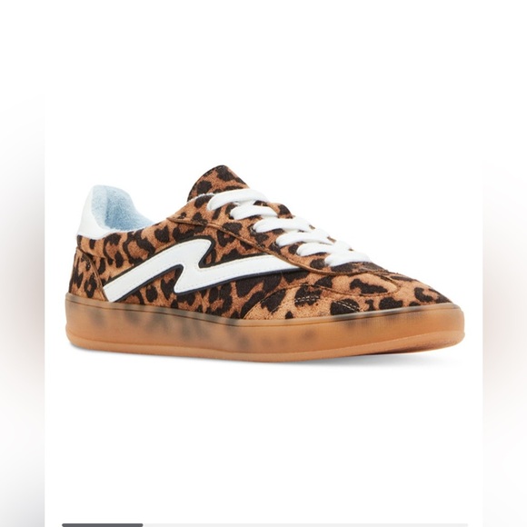 Madden Girl Giia Leopard Print Sneakers - Picture 1 of 10